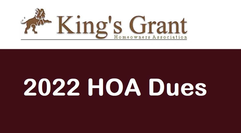 Homeowners Association Dues 2022